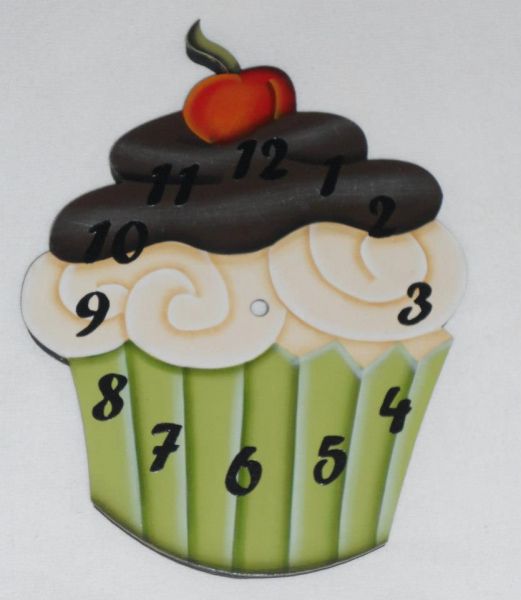 relógio cupcake