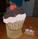 Descanso de panela e porta guardanapo Cupcake