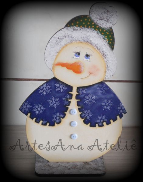 boneco de neve...enfeite de balcão