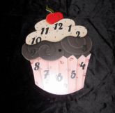 relógio cupcake