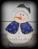 boneco de neve...enfeite de balcão