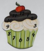 relógio cupcake